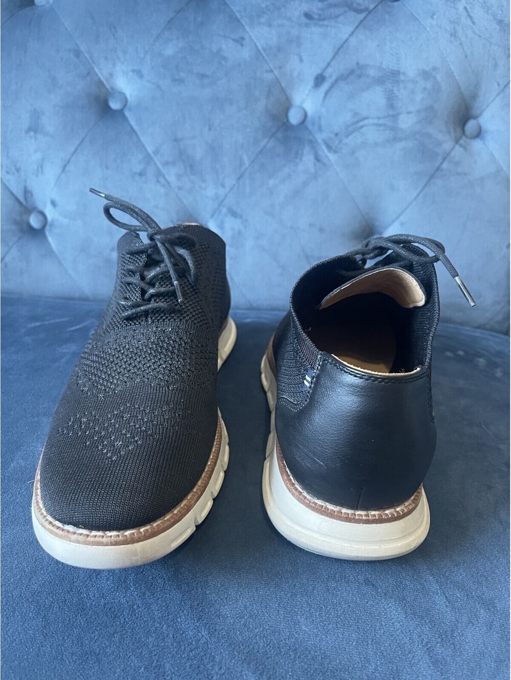 Nautica Mens Size 10 Wrenwood Knit Shoes Sneakers Black